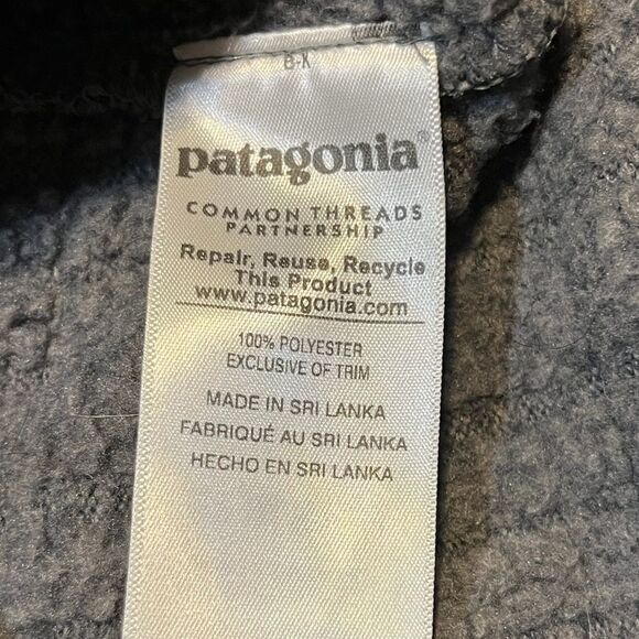 PATAGONIA Better Sweater Zipper Coat Jacket Gray Women’s Size Small - Picture 7 of 9